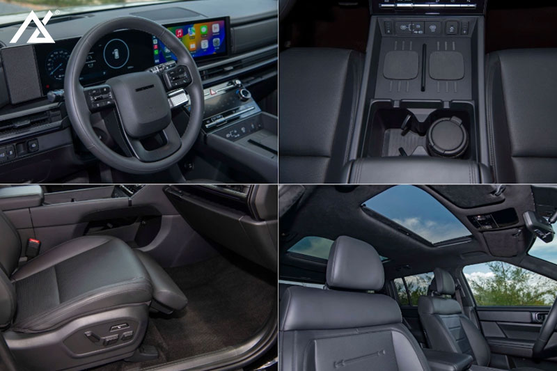 nội thất xe hyundai santa fe 2025